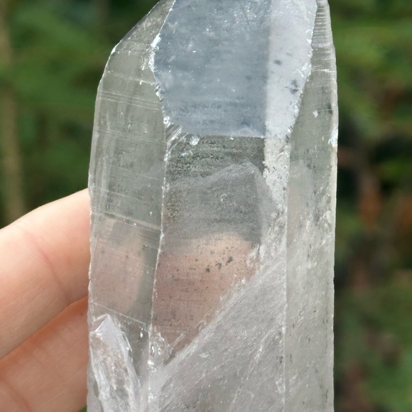 Clear Quartz Crystal Point with Phantom Inside - Picture 7 of 7